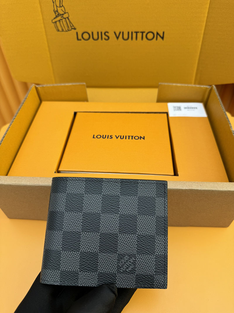 並行輸入品 ルイヴィトン ポルトフォイユ・マルコ NM N63336 RFID ダミエ ブラック 財布 メンズ 二つ折り 小銭入れあり - 画像 (7)