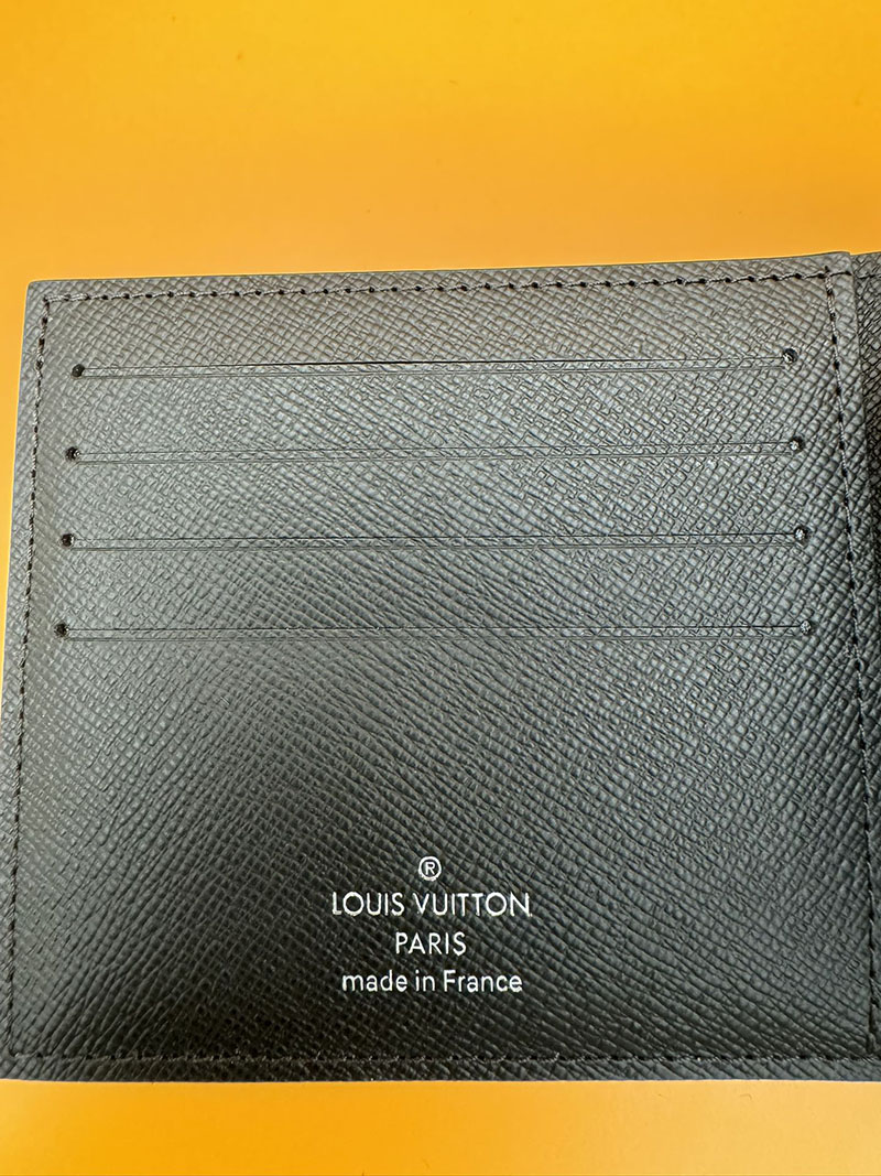 並行輸入品 ルイヴィトン ポルトフォイユ・マルコ NM N63336 RFID ダミエ ブラック 財布 メンズ 二つ折り 小銭入れあり - 画像 (4)