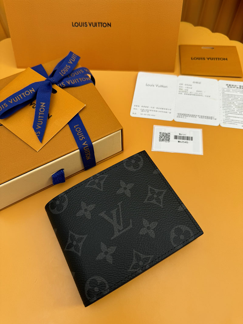 並行輸入品 ルイヴィトン ポルトフォイユ・マルコ NM M62545 RFID モノグラム ブラック 財布 メンズ 二つ折り 小銭入れあり - 画像 (8)