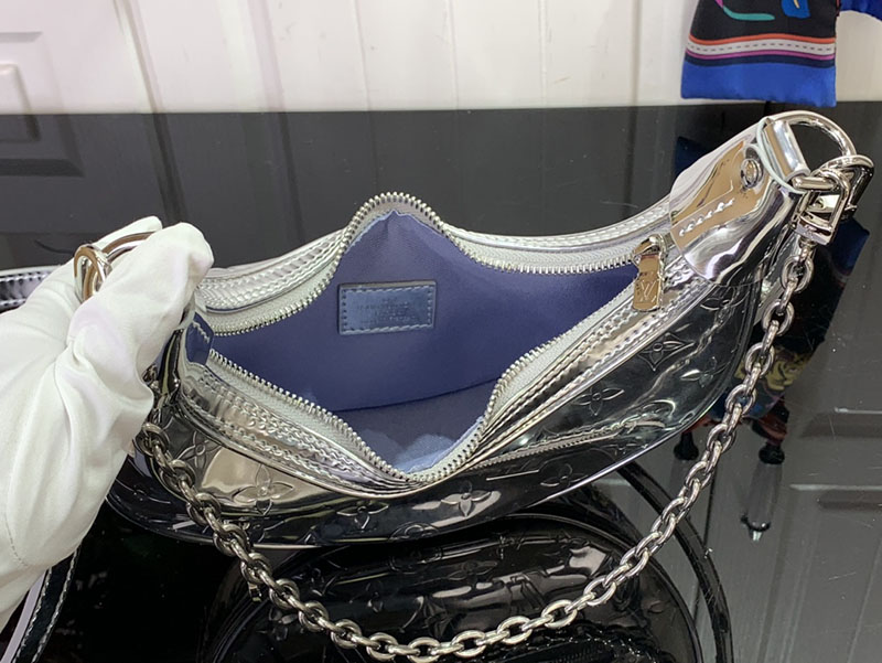 ルイヴィトン ループ シルバー M11833 キャンバス シルバー金具 ヴィトン 長く使えるバッグ - 画像 (3)