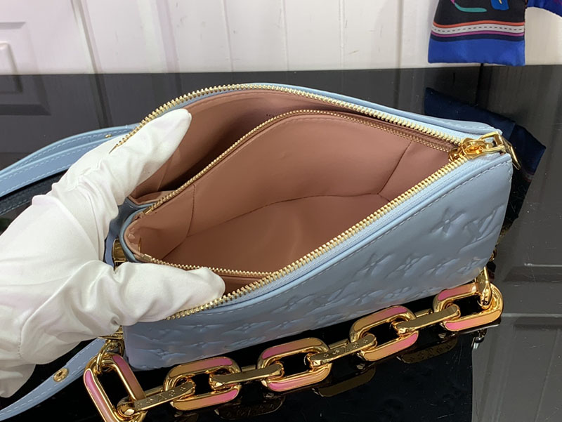 ルイヴィトン クッサン BB オランプ ブルー m24438 モノグラム ゴールド金具 ルイヴィトン ショルダーバッグ 人気 - 画像 (3)