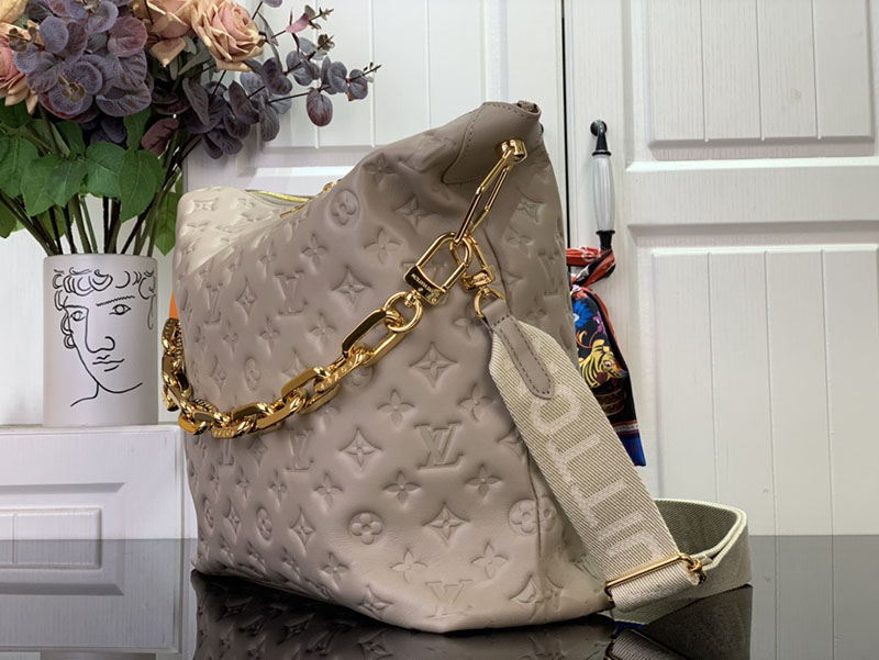 ルイヴィトン Coussin Hobo MM トゥルトレール M13843 モノグラム ゴールド金具 ルイヴィトン ロウキーホーボー 口コミ - 画像 (9)