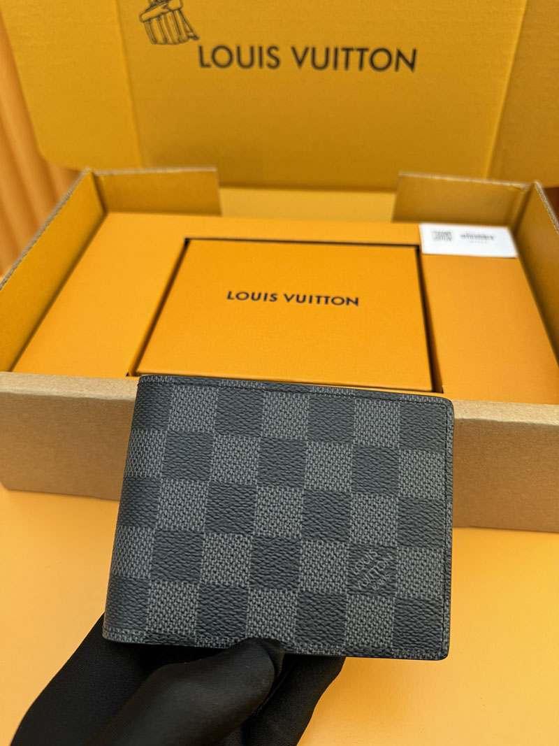 並行輸入品 ルイヴィトン ポルトフォイユ・ミュルティプル N62663 RFID ダミエ ブラック 財布 メンズ 二つ折り 小銭入れあり - 画像 (7)