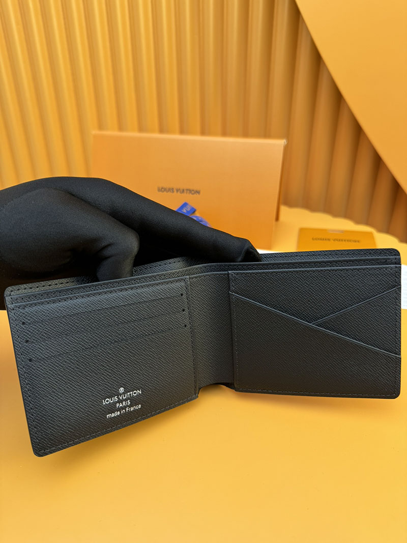 並行輸入品 ルイヴィトン ポルトフォイユ・ミュルティプル N62663 RFID ダミエ ブラック 財布 メンズ 二つ折り 小銭入れあり - 画像 (4)