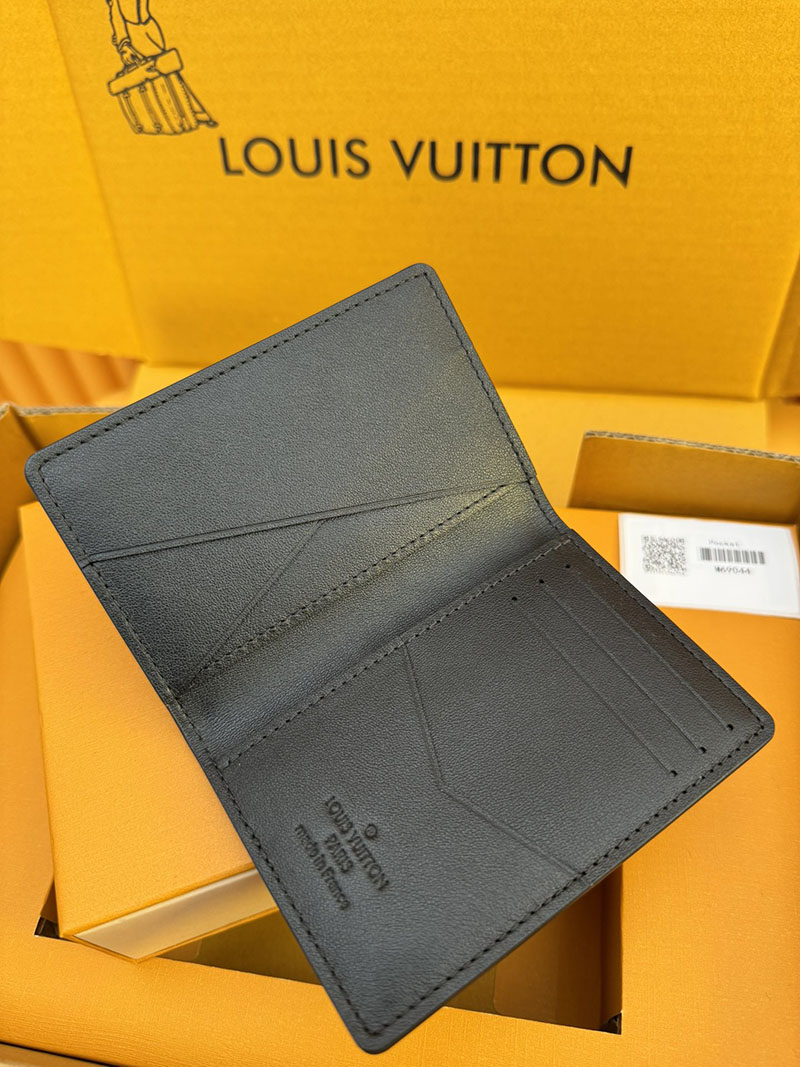 並行輸入品 ルイヴィトン カードケース オーガナイザー・ドゥ ポッシュ M69044 RFID トリヨンレザー ブラック カードケース 財布代わり 小銭 - 画像 (5)