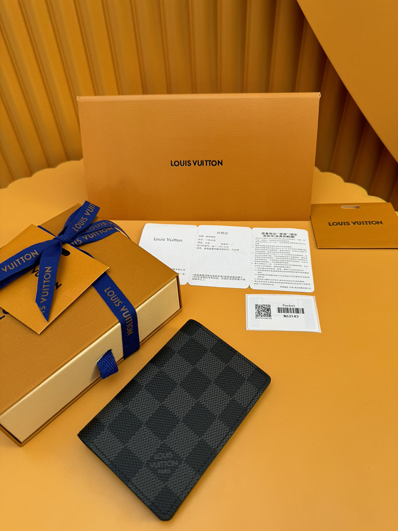 並行輸入品 ルイヴィトン カードケース オーガナイザー・ドゥ ポッシュ N63143 RFID ダミエ ブラック カードケース 財布代わり 小銭 - 画像 (8)