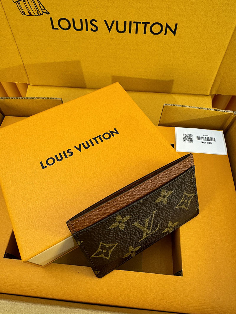 並行輸入品 ルイヴィトン カードケース ポルト カルト・サーンプル M61733 RFID モノグラム ブラウン lv カードケース 薄型 人気 - 画像 (2)