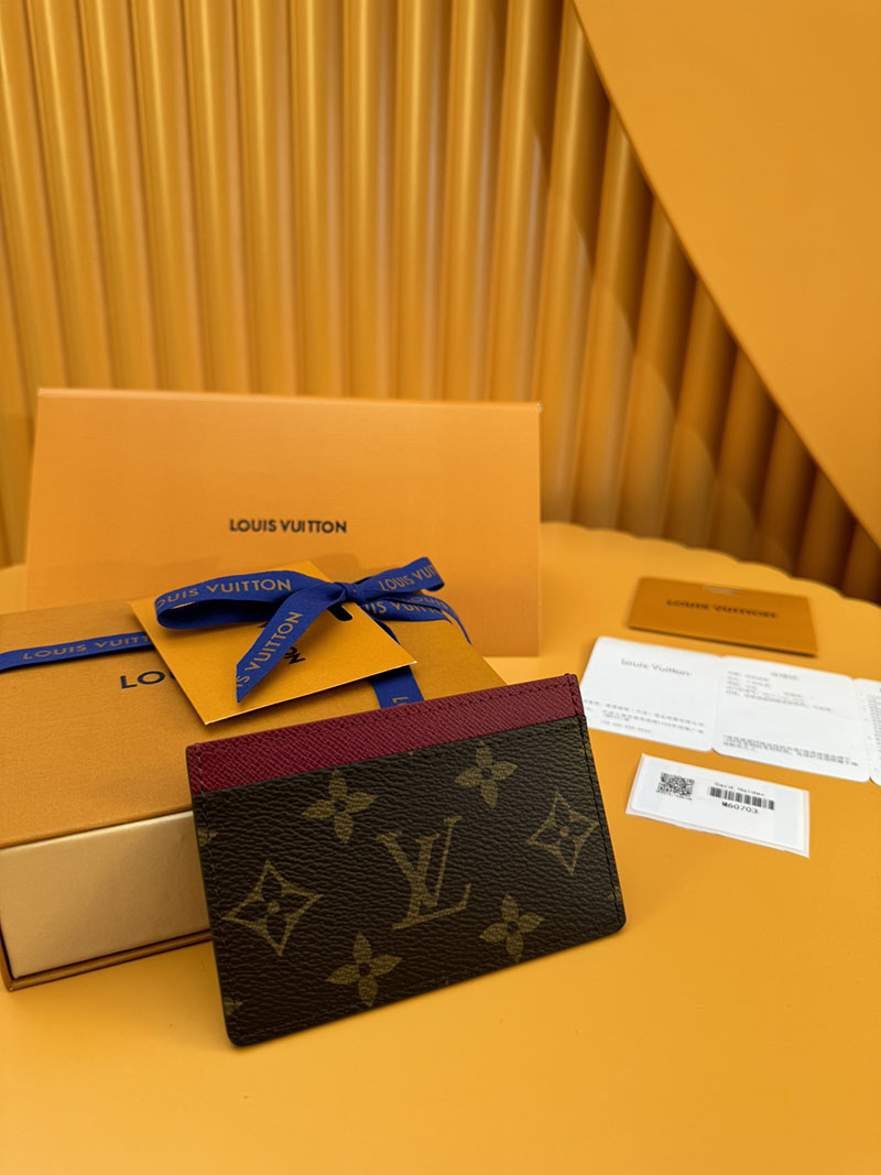 並行輸入品 ルイヴィトン カードケース ポルト カルト・サーンプル M60703 RFID モノグラム フューシャ lv カードケース 薄型 人気 - 画像 (9)