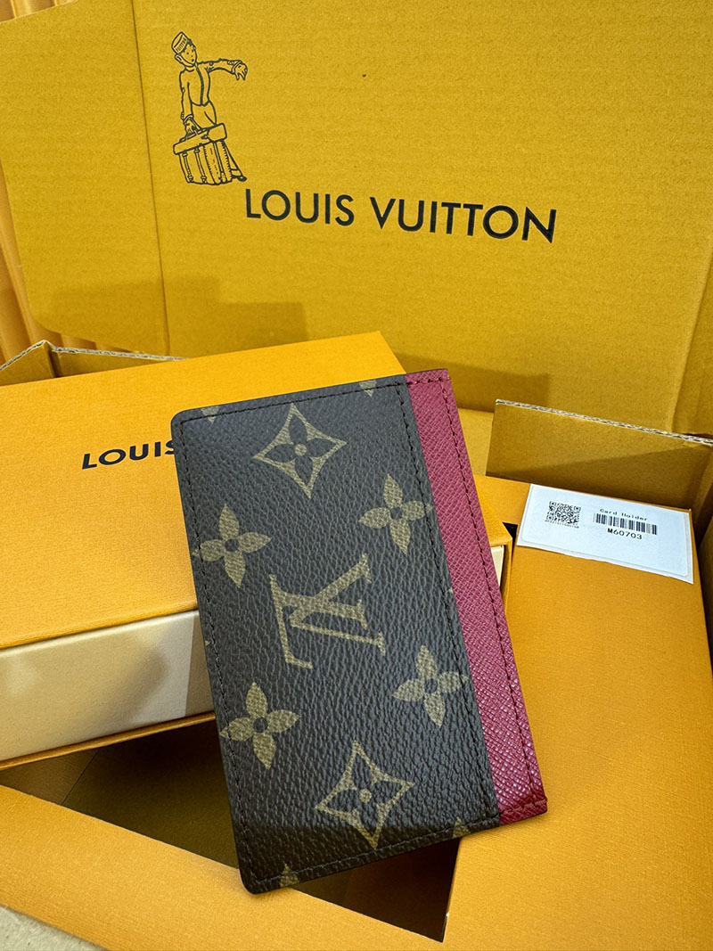並行輸入品 ルイヴィトン カードケース ポルト カルト・サーンプル M60703 RFID モノグラム フューシャ lv カードケース 薄型 人気 - 画像 (4)