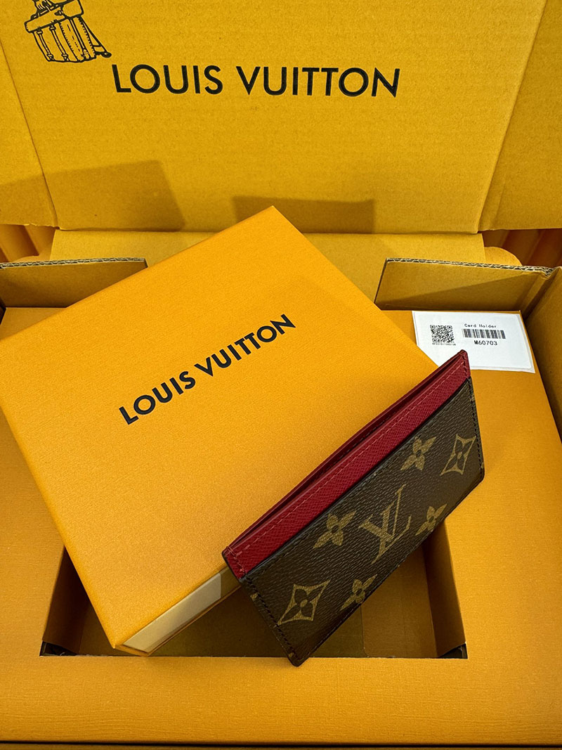 並行輸入品 ルイヴィトン カードケース ポルト カルト・サーンプル M60703 RFID モノグラム フューシャ lv カードケース 薄型 人気 - 画像 (2)