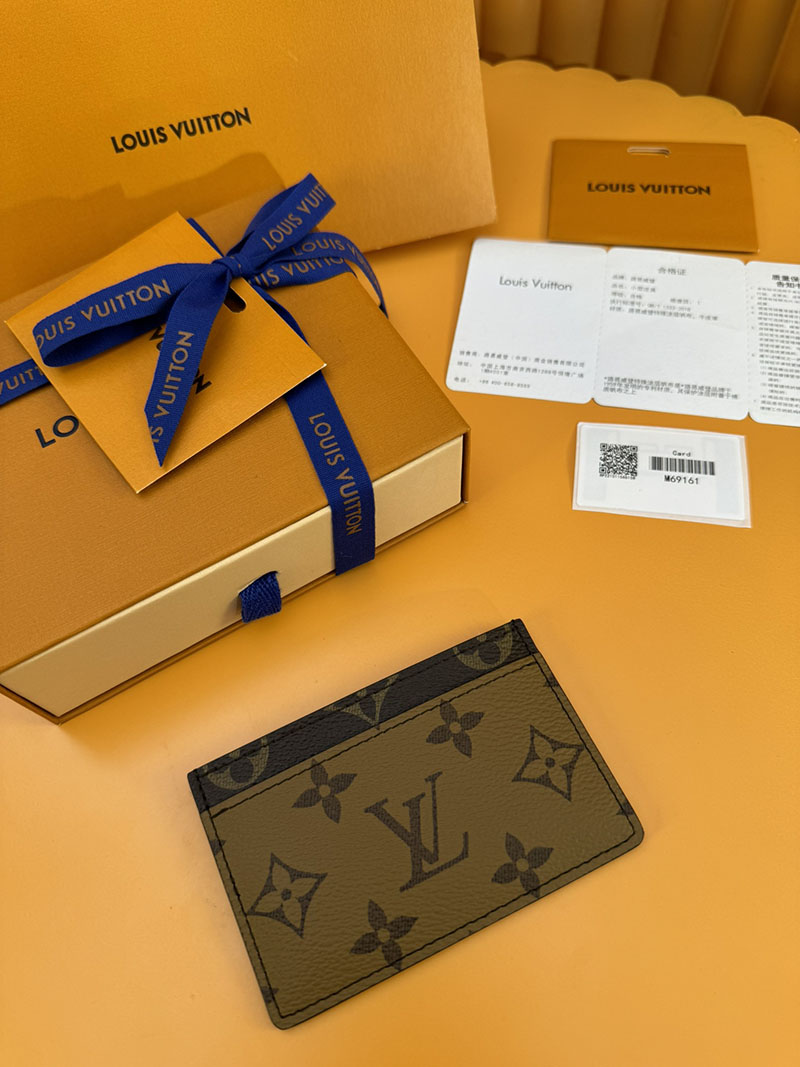 並行輸入品 ルイヴィトン カードケース ポルト カルト・サーンプル M69161 RFID モノグラム ブラウン lv カードケース 薄型 人気 - 画像 (8)