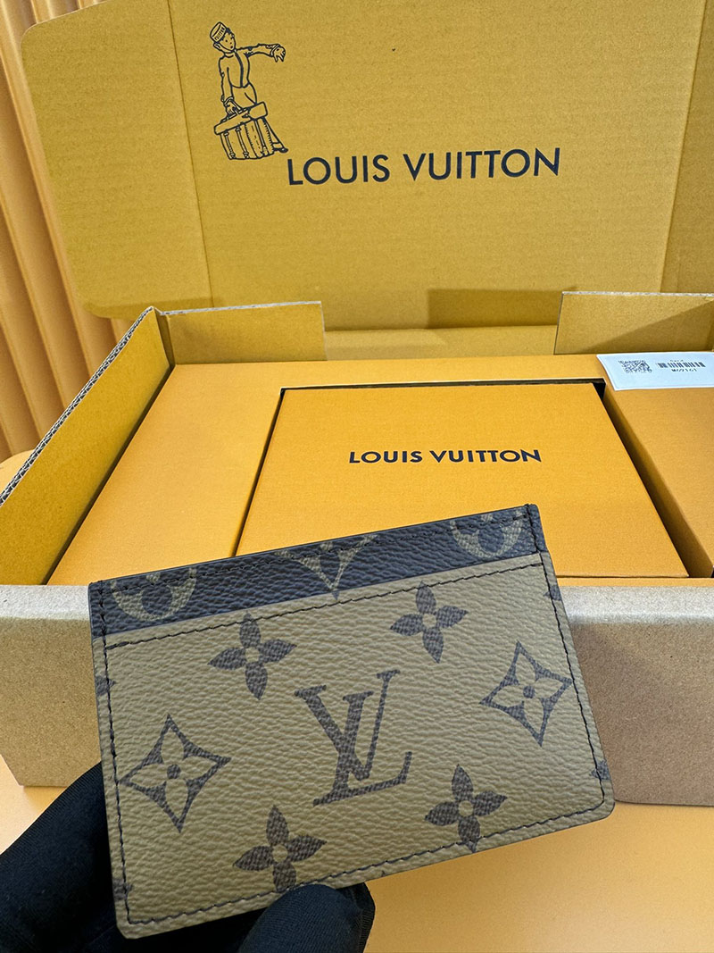 並行輸入品 ルイヴィトン カードケース ポルト カルト・サーンプル M69161 RFID モノグラム ブラウン lv カードケース 薄型 人気 - 画像 (7)