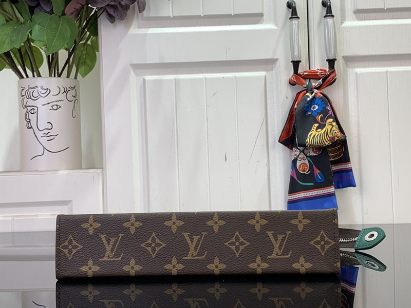 ルイヴィトン ポシェット・ヴォワヤージュ MM ボルネオ グリーン M12816 モノグラム シルバー金具 クラッチバッグ メンズ 人気 - 画像 (7)