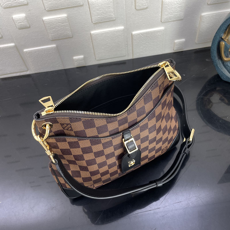 ルイヴィトン ダミエ オデオン NM PM ブラウン N50064 キャンバス ゴールド金具 ルイヴィトンダミエバッグ人気 ランキング - 画像 (3)