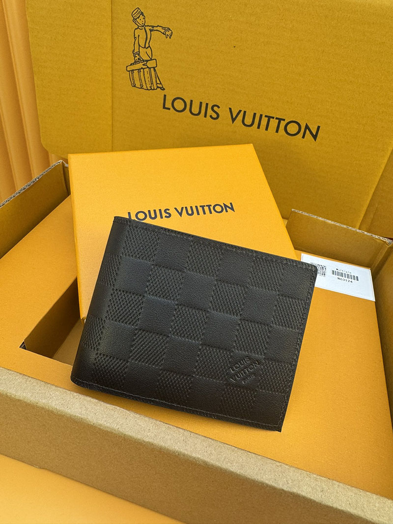 激安サイト ルイヴィトン ポルトフォイユ・ミュルティプル N63124 RFID ダミエ ブラック ヴィトン 激安 本物 - 画像 (8)