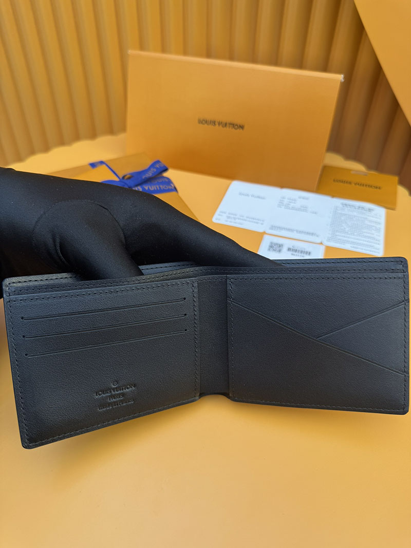 激安サイト ルイヴィトン ポルトフォイユ・ミュルティプル N63124 RFID ダミエ ブラック ヴィトン 激安 本物 - 画像 (5)