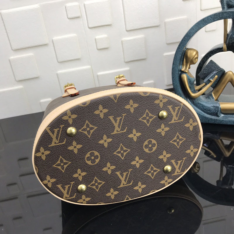 ルイヴィトン モノグラム プチ・バケット ブラウン M42238 モノグラム ゴールド金具 ルイヴィトン モノグラム バッグ 廃盤 - 画像 (7)