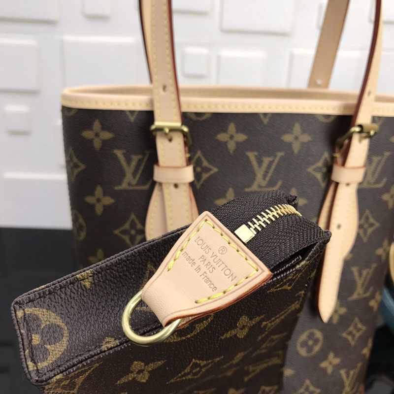 ルイヴィトン モノグラム プチ・バケット ブラウン M42238 モノグラム ゴールド金具 ルイヴィトン モノグラム バッグ 廃盤 - 画像 (6)