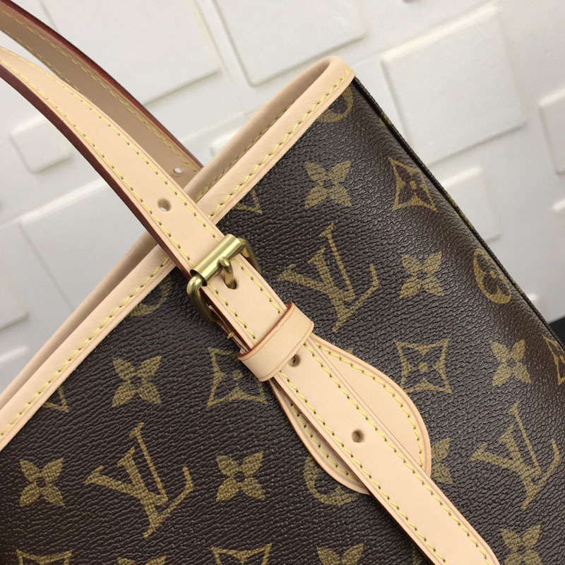 ルイヴィトン モノグラム プチ・バケット ブラウン M42238 モノグラム ゴールド金具 ルイヴィトン モノグラム バッグ 廃盤 - 画像 (5)