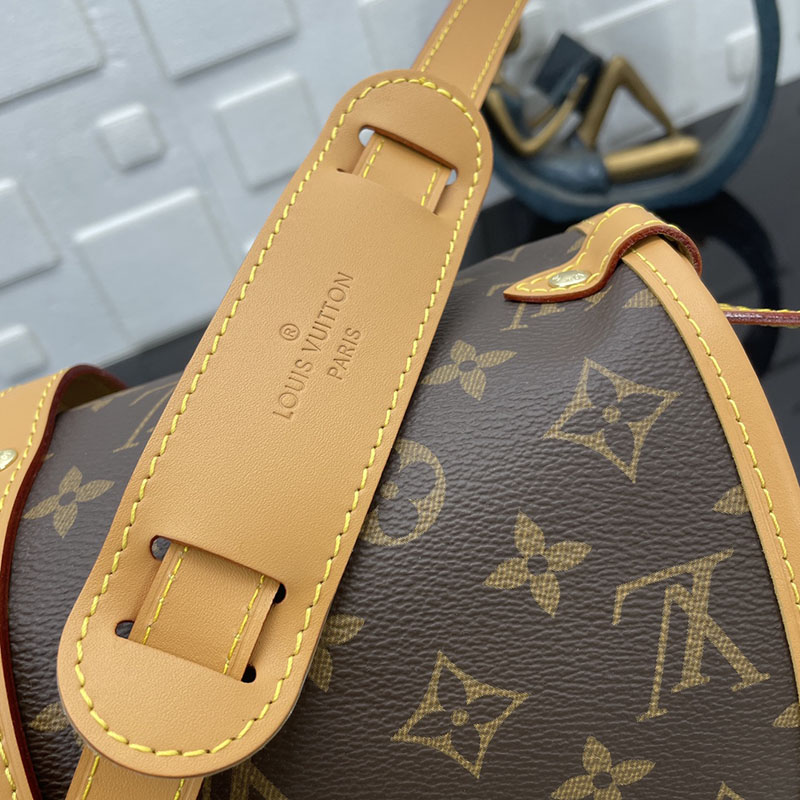 ルイヴィトン モノグラム ソミュールMM ブラウン M40710 モノグラム ゴールド金具 ルイヴィトン モノグラム バッグ 廃盤 - 画像 (6)