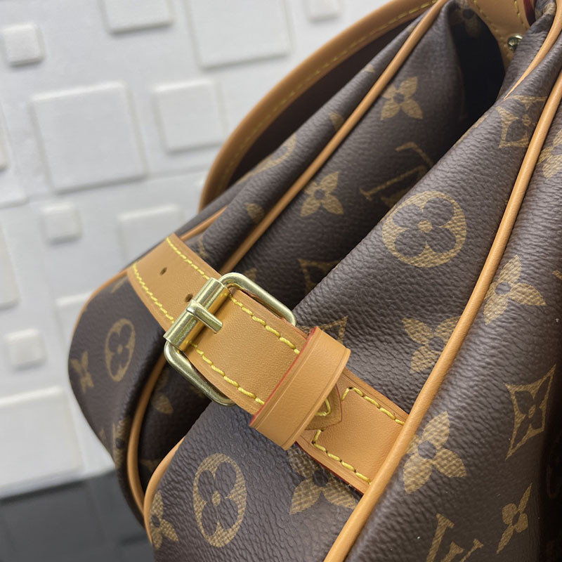 ルイヴィトン モノグラム ソミュールMM ブラウン M40710 モノグラム ゴールド金具 ルイヴィトン モノグラム バッグ 廃盤 - 画像 (4)