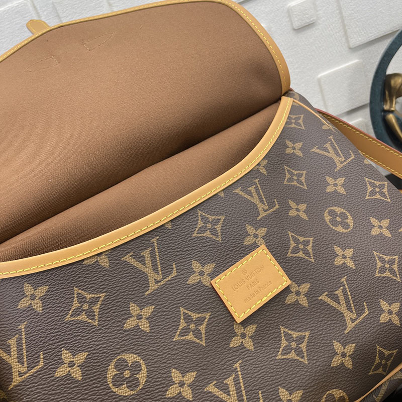 ルイヴィトン モノグラム ソミュールMM ブラウン M40710 モノグラム ゴールド金具 ルイヴィトン モノグラム バッグ 廃盤 - 画像 (3)