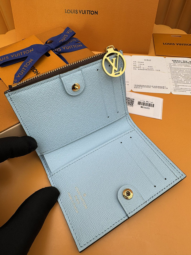 激安サイト ルイヴィトン ポルトフォイユ・リサモノグラム・アンプラント M83605 RFID モノグラム ブルーオランプ ルイヴィトン 激安セール - 画像 (5)
