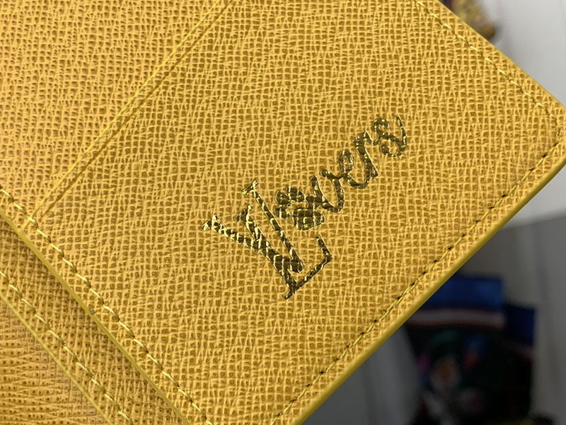 ルイヴィトン ポルトフォイユ・ブラザ NM イエロー M12656 モノグラム ルイヴィトン 財布 メンズ 二つ折り 小銭入れあり - 画像 (4)