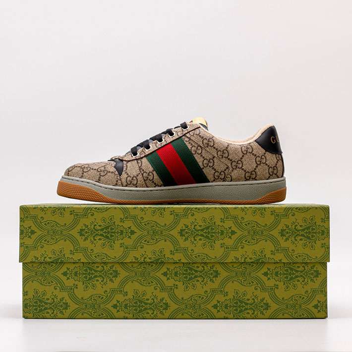 グッチ スニーカー ユニセックス 男女 兼用 2516656 ベージュ&ブラック GUCCI スニーカー お揃い ブランド - 画像 (8)