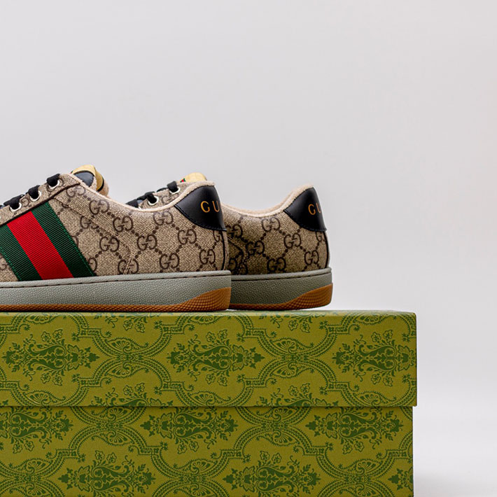 グッチ スニーカー ユニセックス 男女 兼用 2516656 ベージュ&ブラック GUCCI スニーカー お揃い ブランド - 画像 (6)