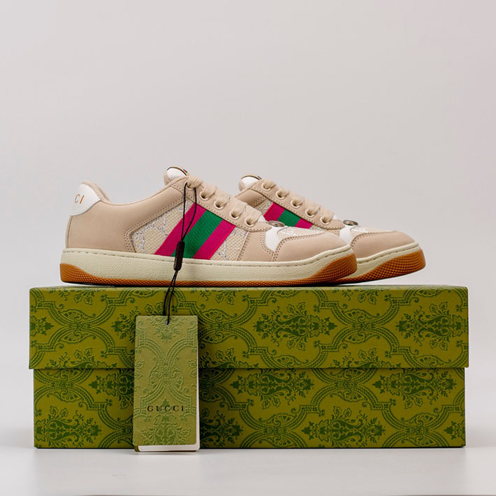 グッチ スニーカー ユニセックス 男女 兼用 2516657 ベージュ&ブラウン GUCCI スニーカー お揃い ブランド - 画像 (9)