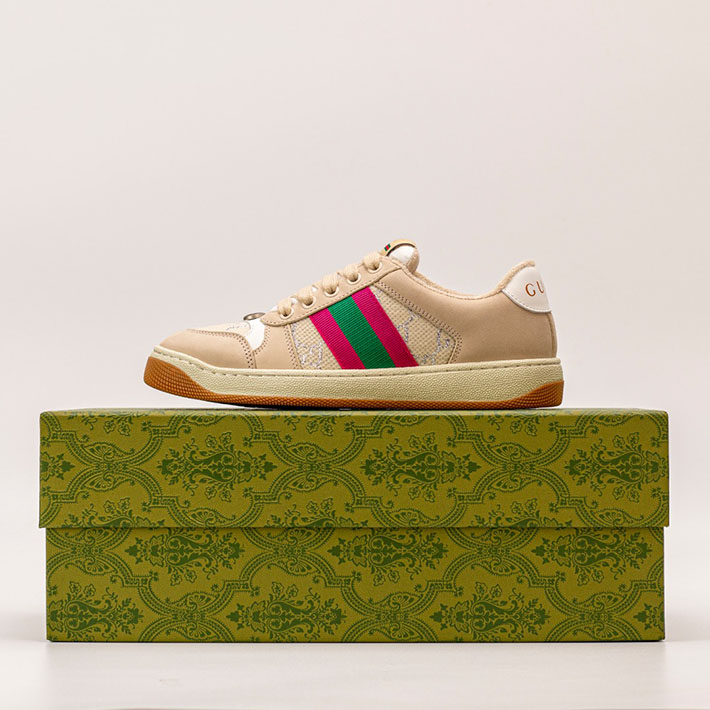 グッチ スニーカー ユニセックス 男女 兼用 2516657 ベージュ&ブラウン GUCCI スニーカー お揃い ブランド - 画像 (6)