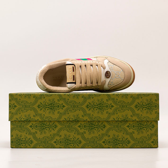 グッチ スニーカー ユニセックス 男女 兼用 2516657 ベージュ&ブラウン GUCCI スニーカー お揃い ブランド - 画像 (3)