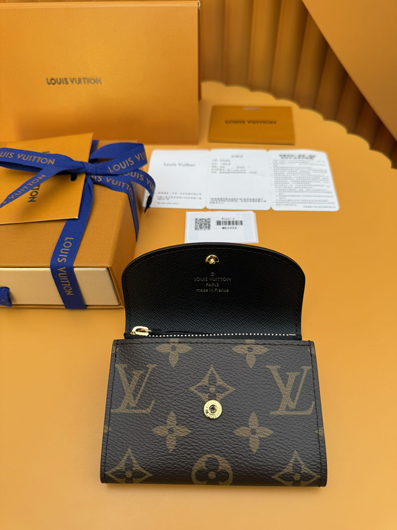 激安サイト ルイヴィトン ポルトモネ・ロザリ M82333 RFID モノグラム ブラウン ブランド財布 アウトレットモール - 画像 (6)