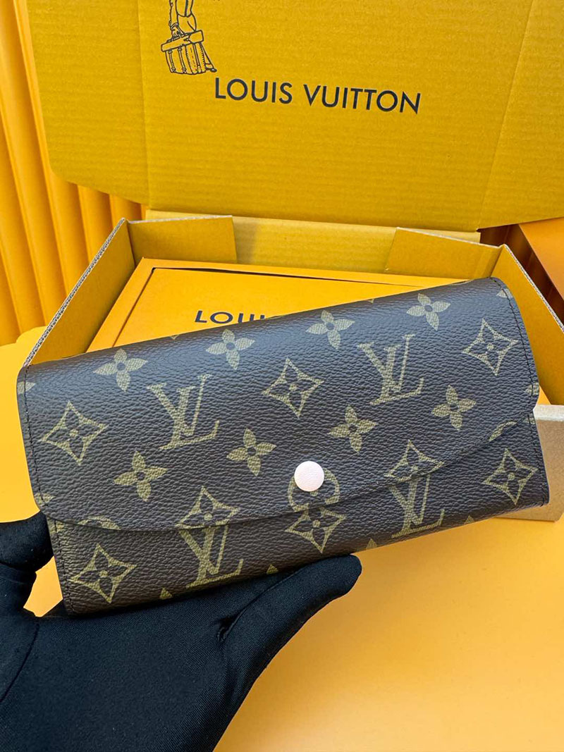 本革 ルイヴィトン ポルトフォイユ・エミリー M61289 RFID モノグラム ローズバレリーヌ ルイヴィトン 長財布 レディース 人気 - 画像 (3)