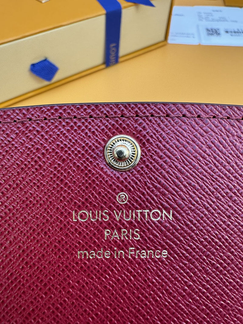 本革 ルイヴィトン ポルトフォイユ・エミリー M60697 RFID モノグラム フューシャ モノグラム ルイヴィトン 長財布 レディース 人気 - 画像 (7)