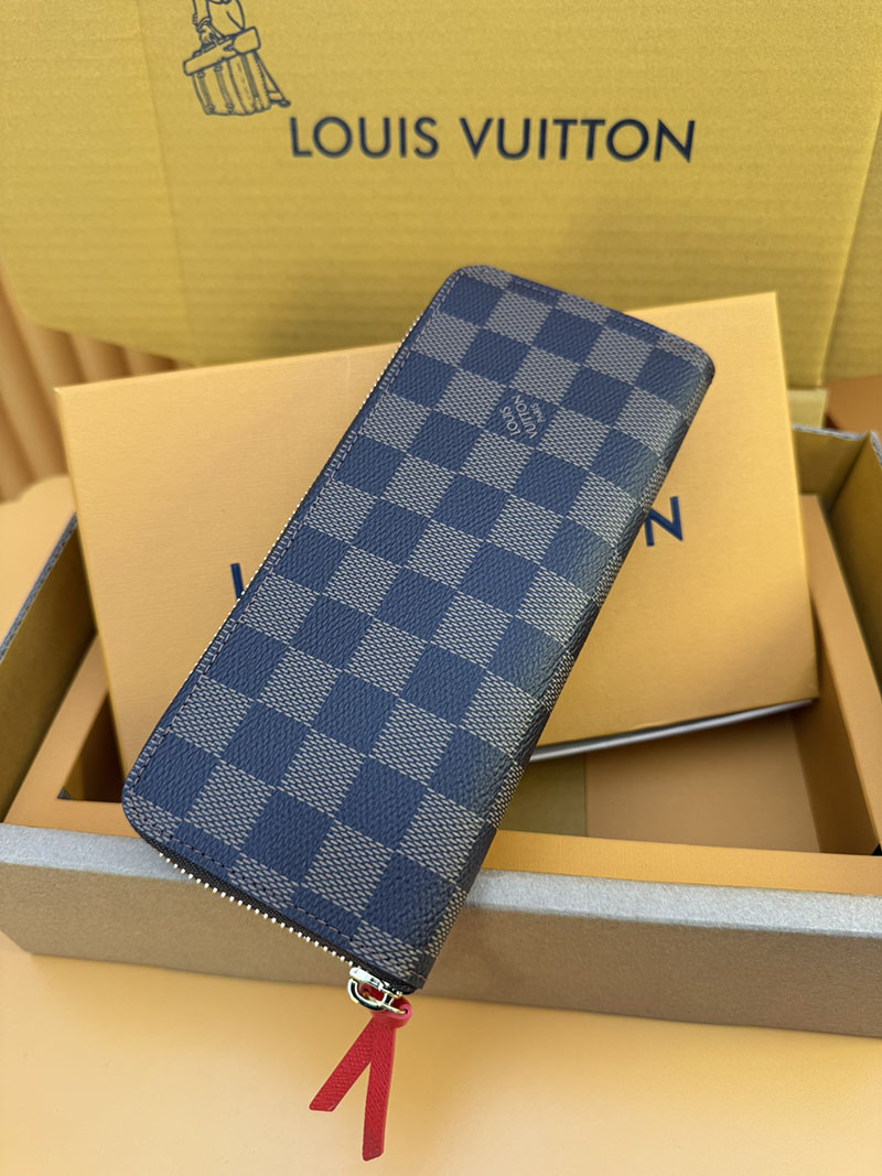 本革 ルイヴィトン ポルトフォイユ・クレマンス N60534 RFID ダミエ スリーズ ルイヴィトン ダミエ 長財布 - 画像 (7)