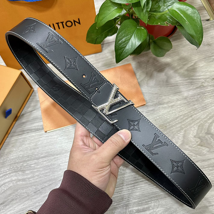 最高級ルイヴィトンスーパーコピー ルイヴィトンベルトコピー ルイヴィトン 新作 ベルト メンズ 2516707 ブラック 本革 シルバー金具 - 画像 (4)