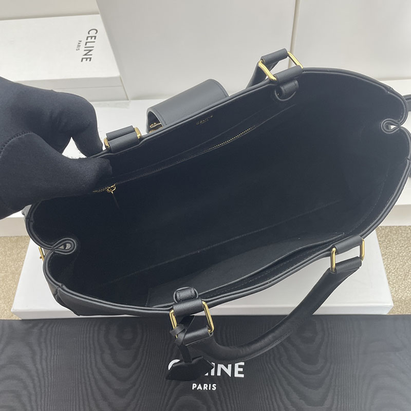 最高級セリーヌスーパーコピー セリーヌバッグコピー ミディアム アポリーヌ バッグ 114963FK6.38NO ブラック セリーヌ トートバッグ 新作 2025 - 画像 (2)