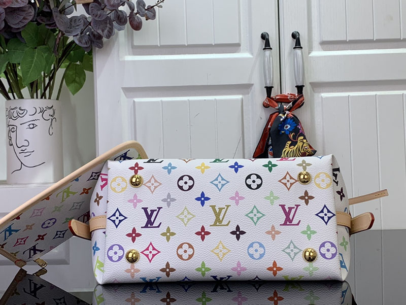 村上隆 ルイヴィトン LV × TM キャリーオール NM PM マルチカラー M13661 モノグラム ゴールド金具 ルイヴィトン 村上隆 2025 新作バッグ - 画像 (7)