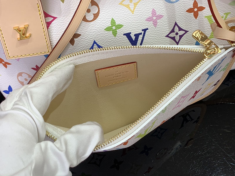 村上隆 ルイヴィトン LV × TM キャリーオール NM PM マルチカラー M13661 モノグラム ゴールド金具 ルイヴィトン 村上隆 2025 新作バッグ - 画像 (5)