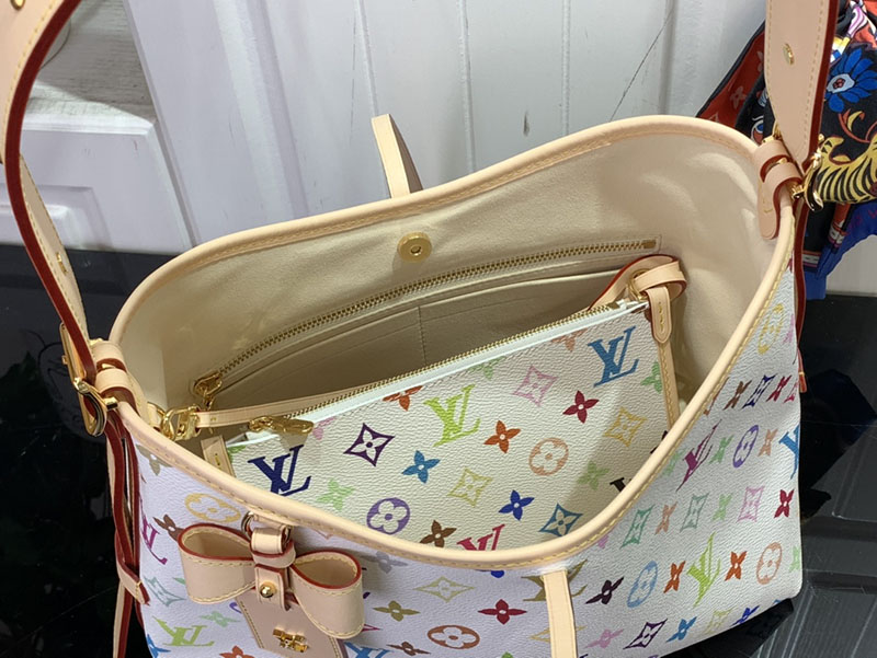 村上隆 ルイヴィトン LV × TM キャリーオール NM PM マルチカラー M13661 モノグラム ゴールド金具 ルイヴィトン 村上隆 2025 新作バッグ - 画像 (2)