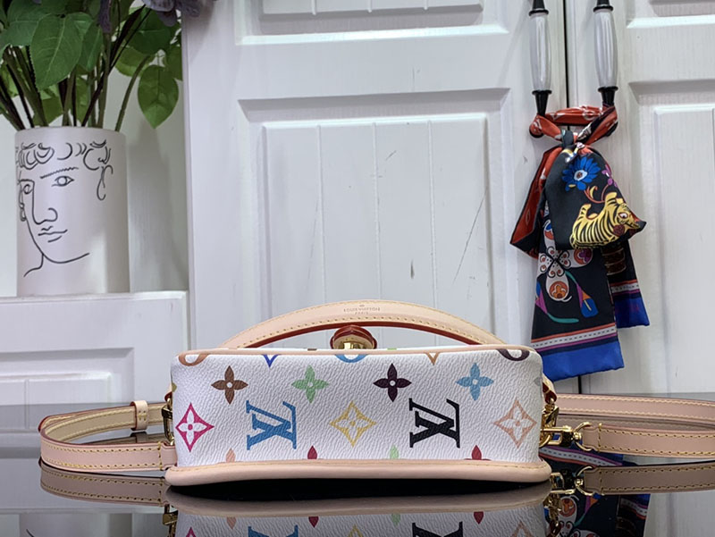 村上隆 ルイヴィトン LV × TM Nano Diane マルチカラー M14194 モノグラム ゴールド金具 ルイヴィトン 村上隆 2025 新作バッグ - 画像 (7)