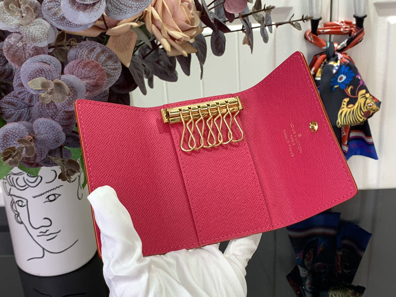 村上隆 ルイヴィトン LV × TM キーケース ミュルティクレ 6 マルチカラー M14092 モノグラム シルバー金具 ルイヴィトン 村上隆 キーケース 2025 - 画像 (2)