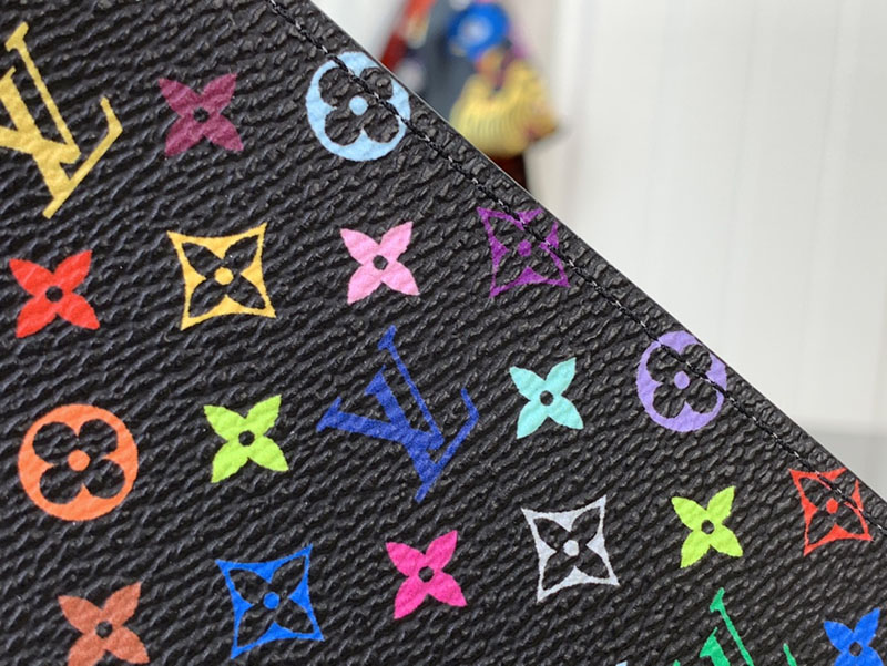 村上隆 ルイヴィトン LV × TM パスポートカバー クーヴェルテュール・パスポール NM マルチカラー M13414 モノグラム ルイヴィトン 村上隆 2025 財布 - 画像 (6)