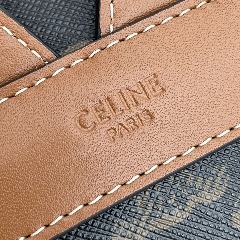 最高級セリーヌスーパーコピー セリーヌバッグコピー ミディアム フォルコ バックパック 117902CAS.04LU タン セリーヌ リュック 新作 2025 - 画像 (4)