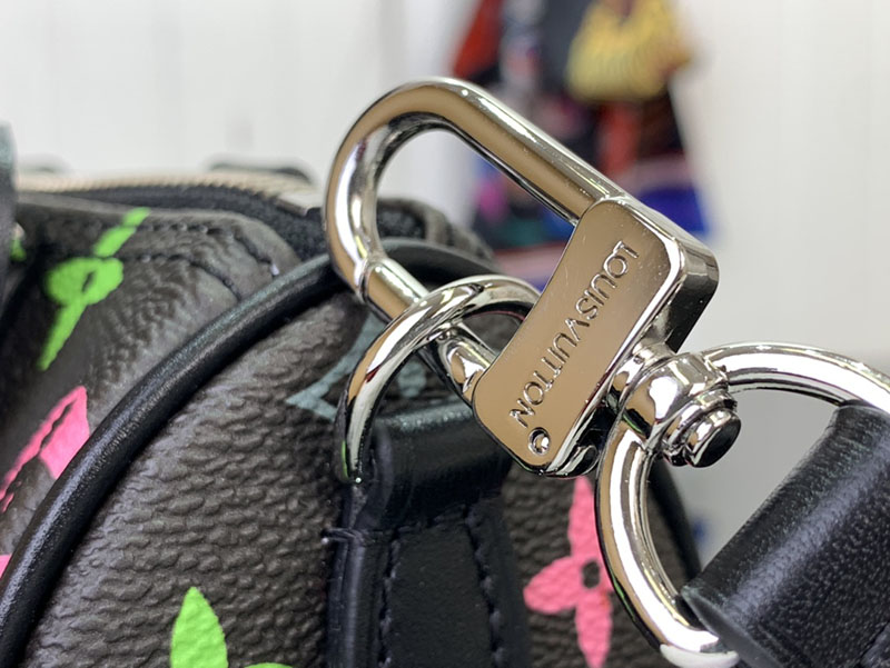 村上隆 ルイヴィトン LV × TM ナノ・スピーディ マルチカラー M13406 モノグラム ゴールド金具 ルイヴィトン 村上隆 2025 新作バッグ - 画像 (6)