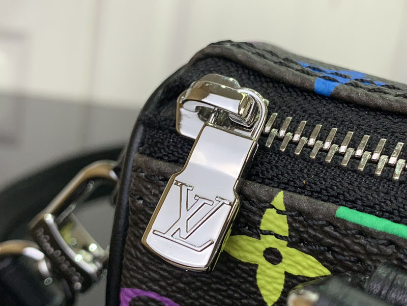 村上隆 ルイヴィトン LV × TM ナノ・スピーディ マルチカラー M13406 モノグラム ゴールド金具 ルイヴィトン 村上隆 2025 新作バッグ - 画像 (5)