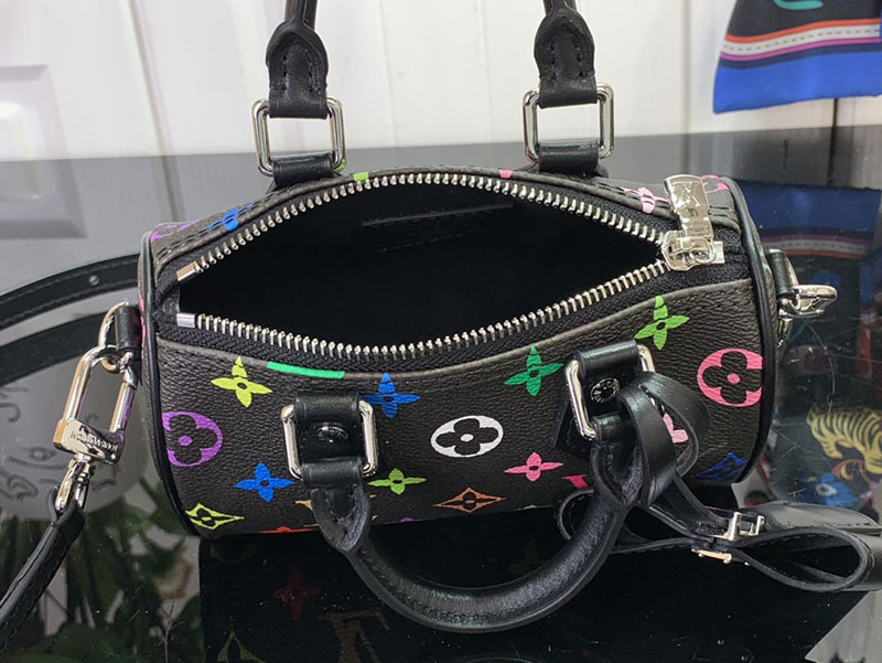 村上隆 ルイヴィトン LV × TM ナノ・スピーディ マルチカラー M13406 モノグラム ゴールド金具 ルイヴィトン 村上隆 2025 新作バッグ - 画像 (3)