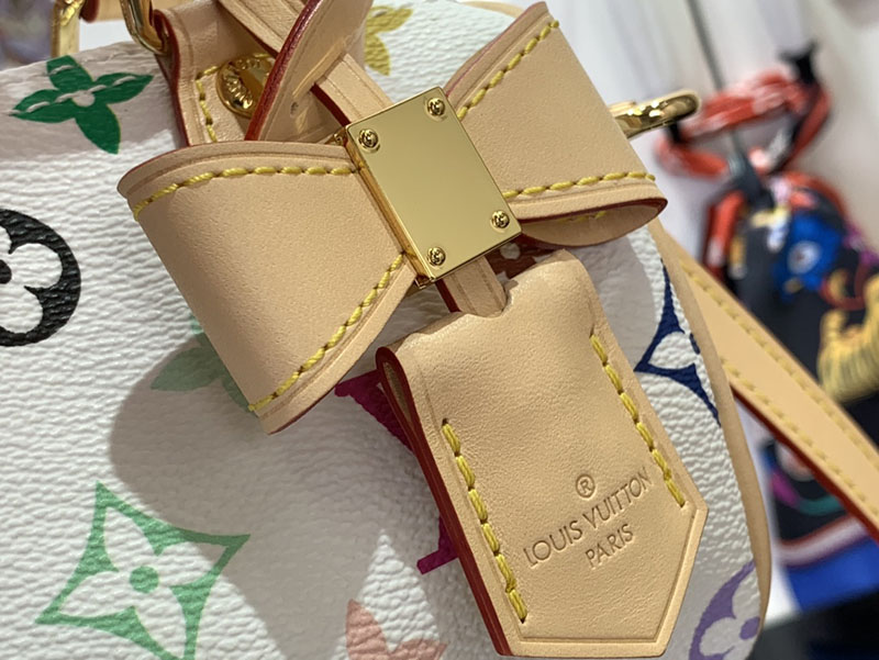 村上隆 ルイヴィトン LV × TM ナノ・スピーディ マルチカラー M13391 モノグラム ゴールド金具 ルイヴィトン 村上隆 京都 - 画像 (5)